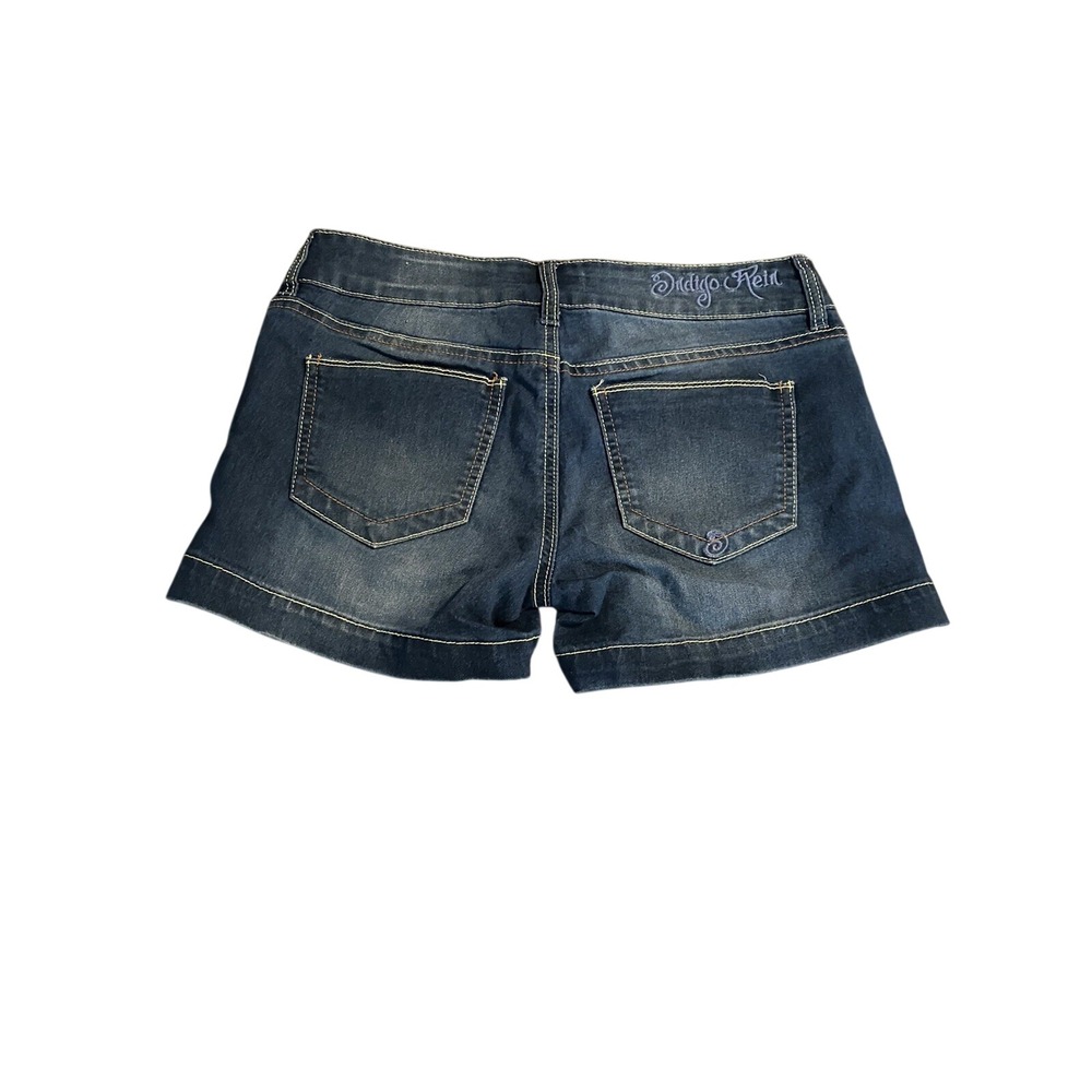 Indigo Rein Low Rise Denim Shorts Juniors Size 3 Y2K low rise - Picture 2 of 9